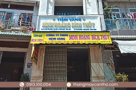 BÀN GIAO THANG MÁY TIỆM VÀNG: MINH HOÀNG BÍCH THỦY TẠI BÌNH MINH - VĨNH LONG