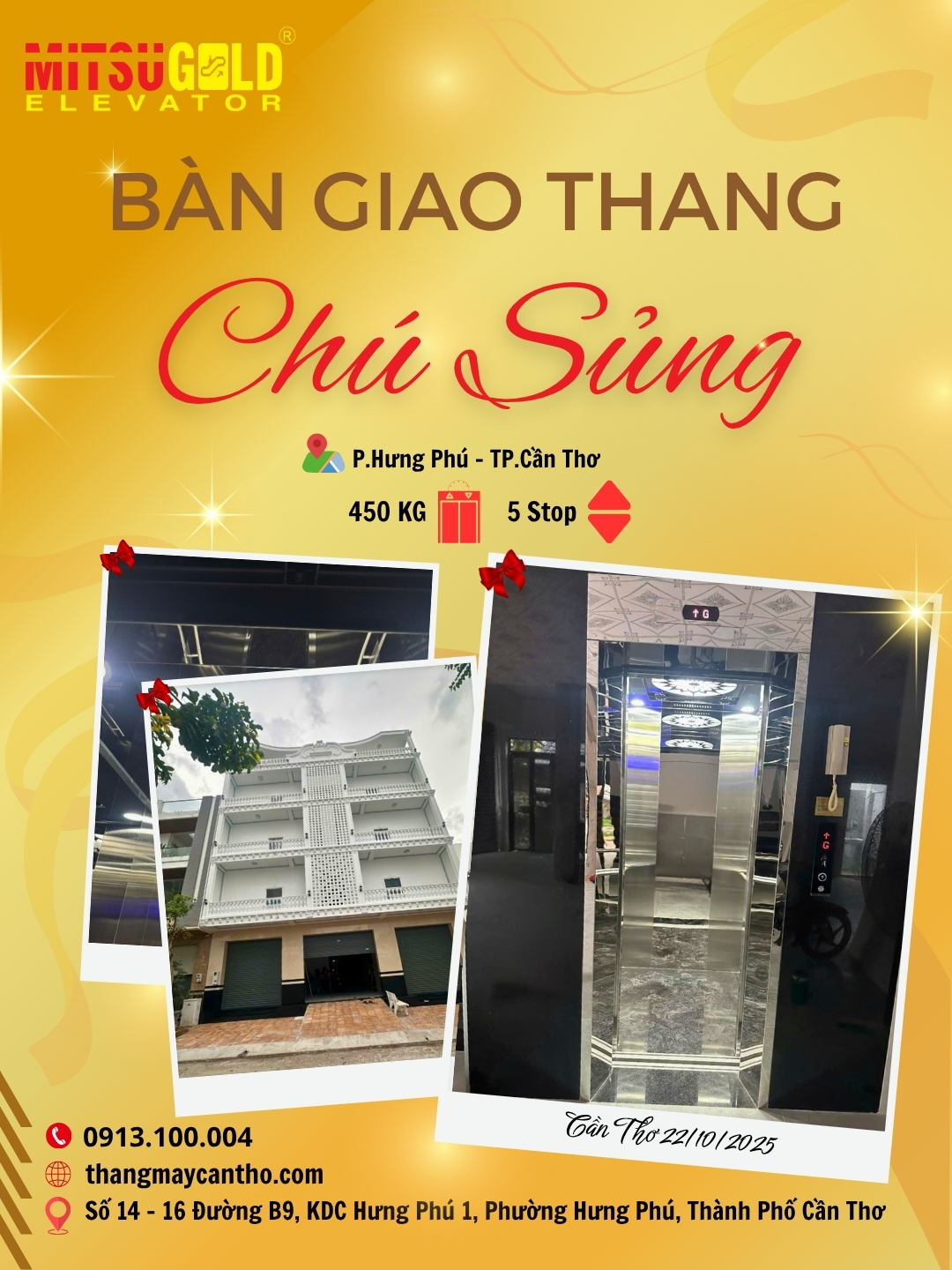 thi cong thang may, thang may Can Tho, bao tri thang may, sua chua thang may