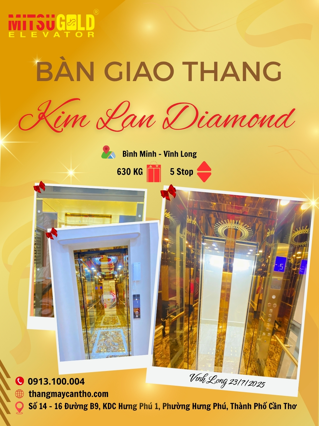 thi cong thang may, thang may Can Tho, thang may Vinh Long