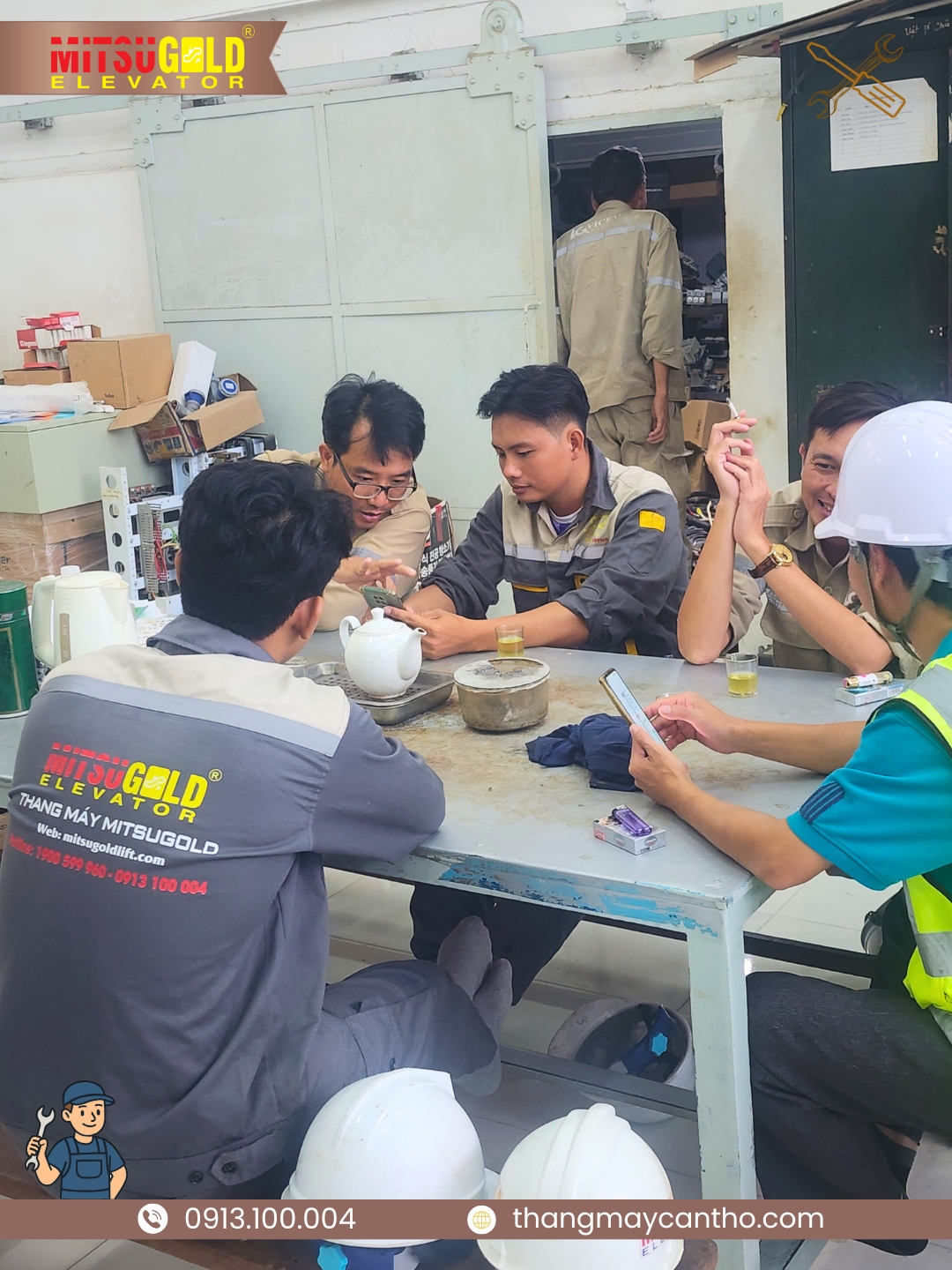 thi cong thang may, thang may Can Tho, bao tri thang may, sua chua thang may