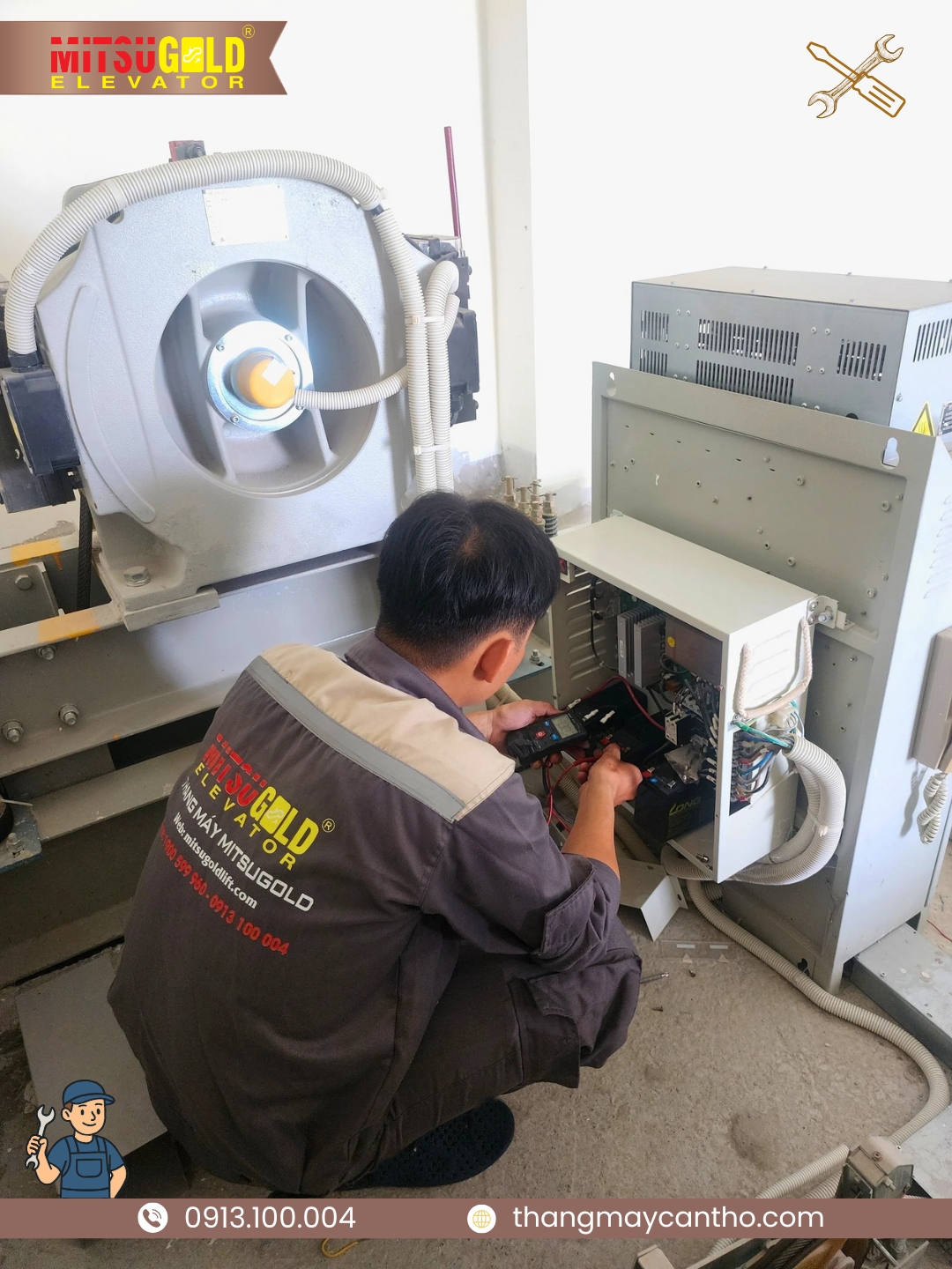 thi cong thang may, thang may Can Tho, thang may Tra Vinh