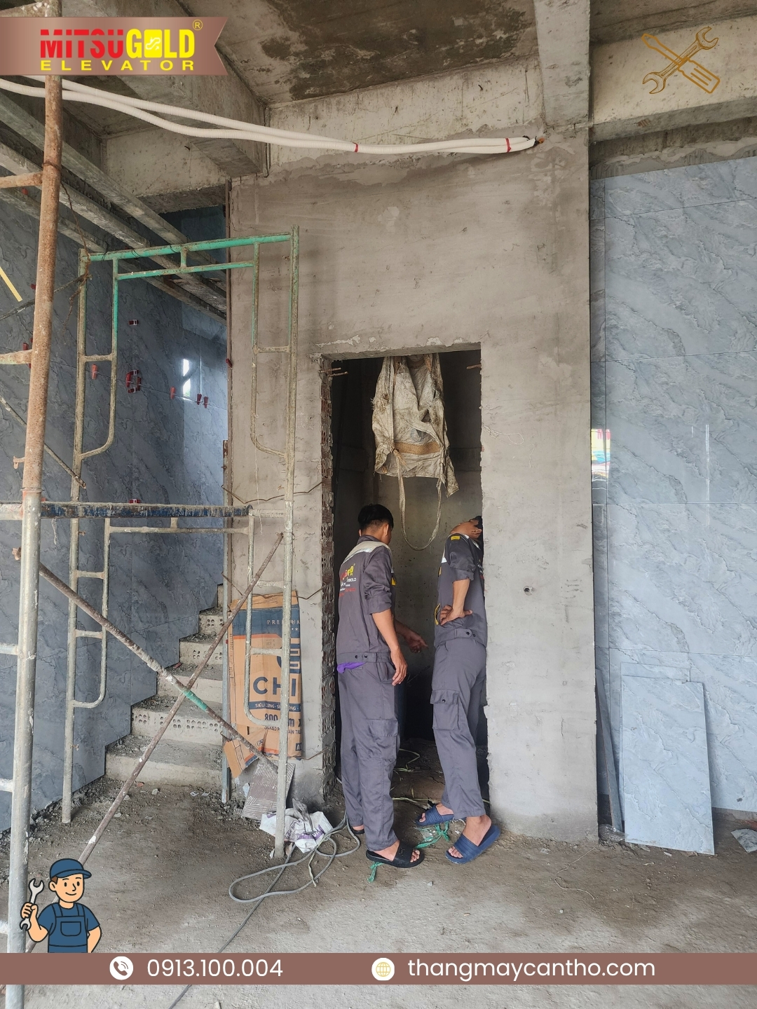 thi cong thang may, thang may Can Tho, thang may An Giang