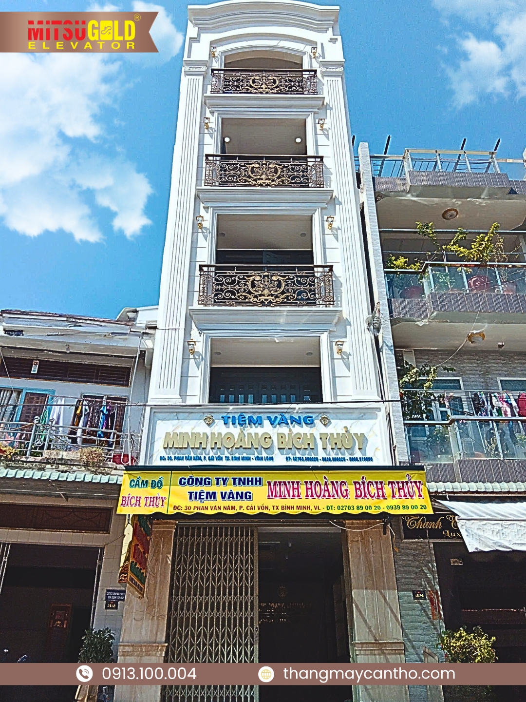 thi cong thang may, thang may Can Tho, thang may Vinh Long